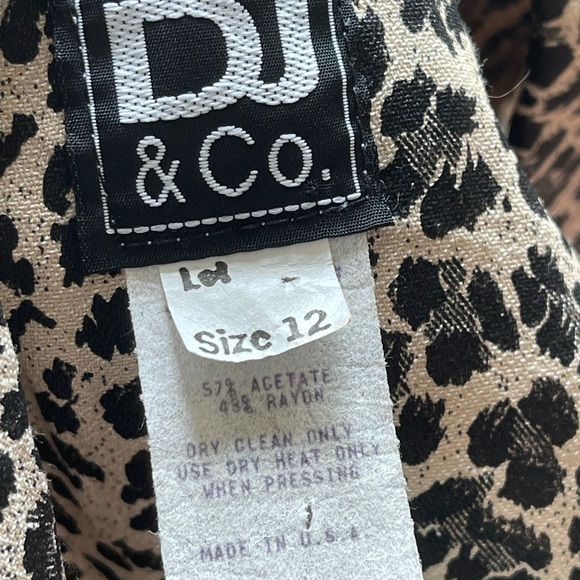 DJ&Covintage cheetah print tie front long duster - Picture 4 of 5